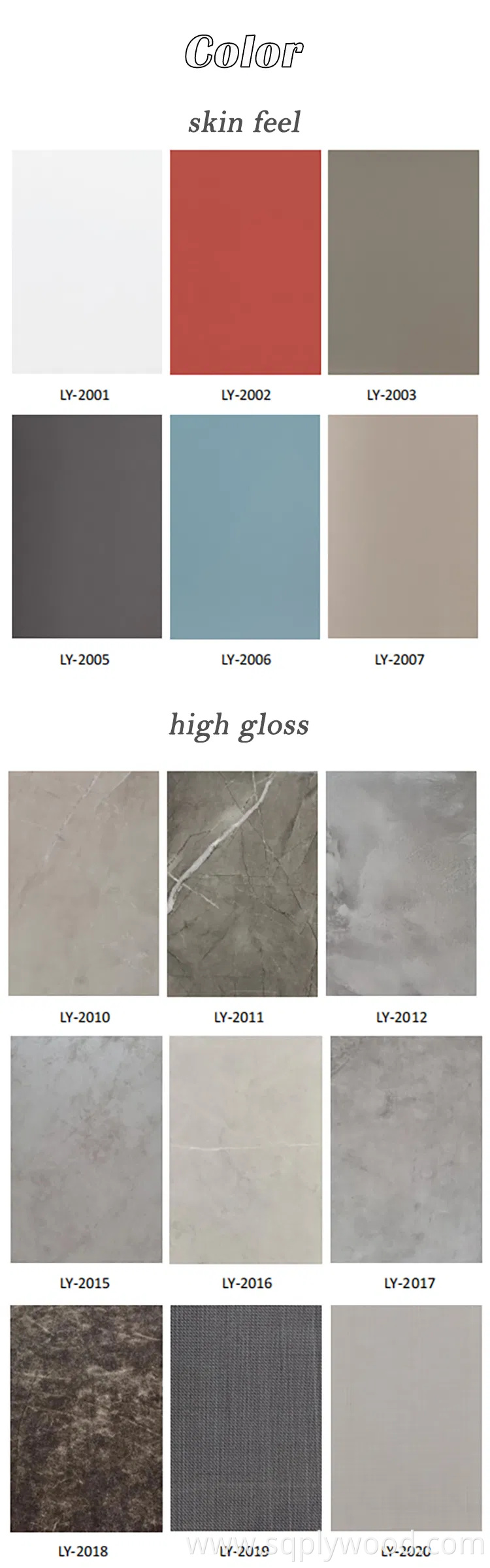 18mm High Gloss Warm White UV Melamine MDF Board for Furniture